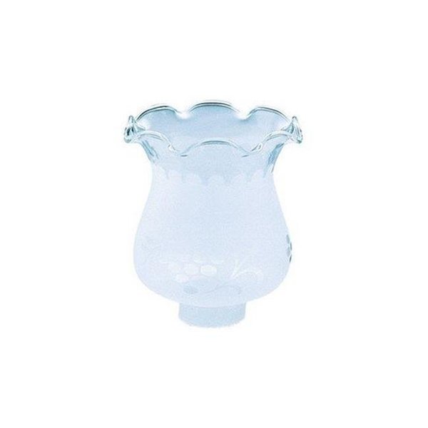 Brightbomb 8110000 5 in. Frosted Etched Glass Shade- - pack of 6 BR32674